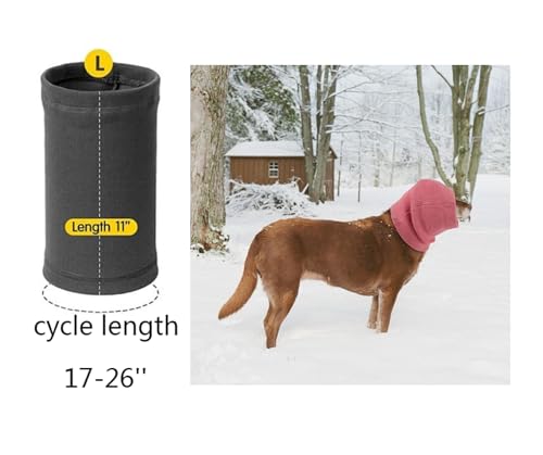 Image of Noise Reduction Ear Cover Snood Keep Calm Comfort Anti-Anxiety & Stress Relief Ear Wrap for Dogs Pink L