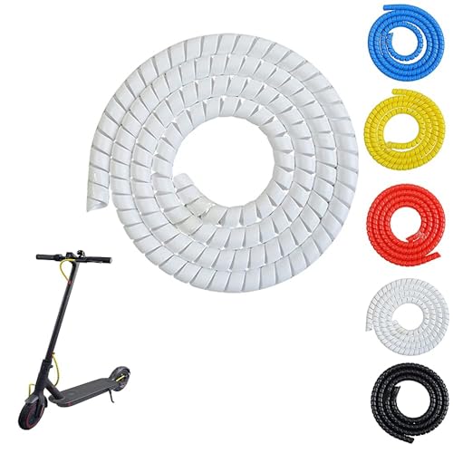 CERFFOOL - Protector de cable en espiral para Xiaomi M365/Pro/1S para Ninebot G30 Patinete Brake Espiral Tube Cable Protector Cover para Accesorio de Scooter Eléctrico (1 m)