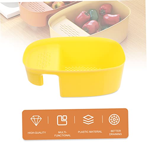 Colador para fregadero de cocina SHOWERORO plástico amarillo miniatura 3