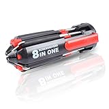 Multi-function Screwdriver,EFORCAR 8 In 1 Turn Screw Kit Tool Set With 6 LEDs Flashlight for DIY Home Kitchen Repair Car Tool Kit Hand Tools and Everything to get at both Laptop and Desk