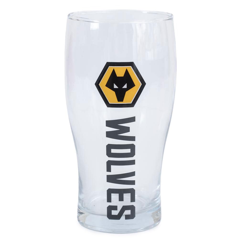 FOCO Officially Licensed Wolverhampton Wanderers FC Tulip Pint Glass