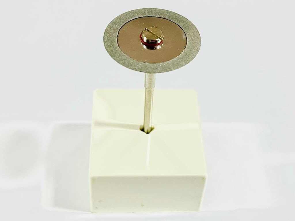 ADDLER DENTAL DIAMOND DISC ABRASIVE FOR DENTURE CERAMIC PORCELAIN CUTTING GRINDING & POLISHING FOR HP CONTRA MICROMOTOR MEDIUM GRIT FLEXI. 230. DISC WITH MADREL-picture-32