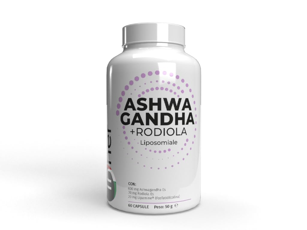 Inner Ashwagandha + Rodiola Liposomiale 60 cps - Formula ad alta biodisponibilità con azione tonico‑adattogena per stress, concentrazione e recupero fisico