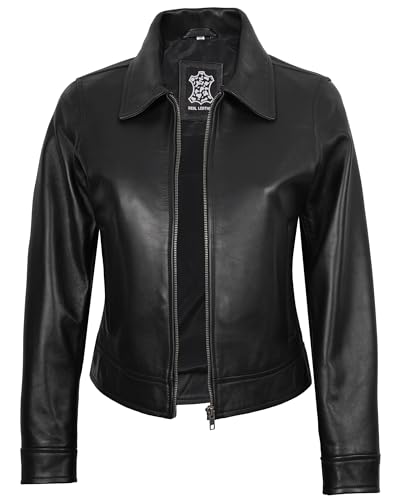 Image of Decrum Vintage Style Real Lambskin Casual Leather Jackets for Women