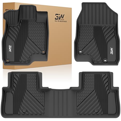 3W Floor Mats Fit for Acura RDX 2019-2024 2025 TPE Non-Slip All Weather Custom Fit Floor Liner for Acura RDX 1st and 2nd Row Full Coverage Car Liners Black ‎5.Acura RDX 2019-2025 1-2 Row