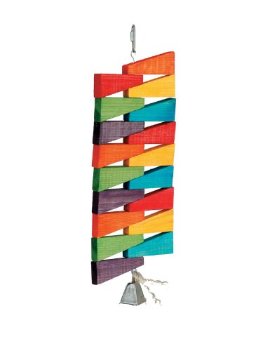 Featherland Paradise, Multi-Colored Spinning Shapes Bird Toy, Triangles