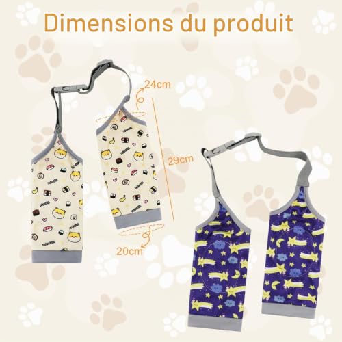 Doksvp 2 Paire Coudière pour Chien, Genouillères pour Animaux de Compagnie, Manchon de Récupération pour Chien, Bandage de Coude pour Chiens, Empêche Le Léchage des Plaies (XL) – vue 2