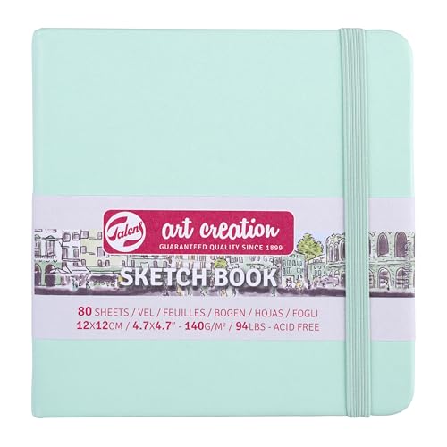 Talens Art Creation Skizzenbuch, 80 Blatt, 12 x 12 cm, Fresh Mint