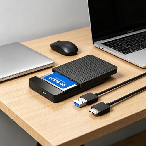 Caja externa para disco duro 2.5" USB 3.1 SATA III miniatura 1