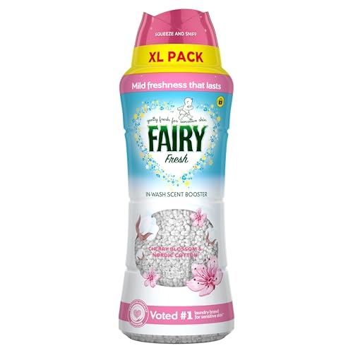 Fairy In-Wash Scent Booster 495g Cherry Blossom & Nordic Cotton Mild Freshness that Lasts Voted No1 for Sensitive Skin