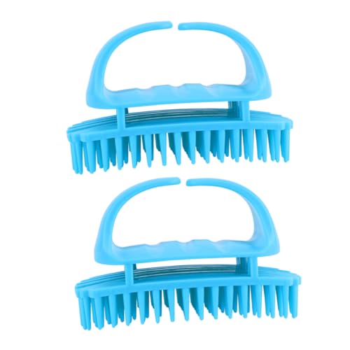 KOCKSHION 2Pcs Silicone Hair Washing Comb Gentle Scalp Massager for Shampooing and Relaxation for Home Use Promotes and Enhances Cleansing Experience