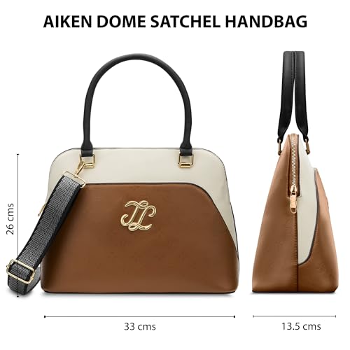 Image of Lavie Signature Women's Aiken Colourblock Dome Satchel Handbag | Satchel Bag for Work | Ladies purse | Stylish Shoulder Bag | Gift For Women