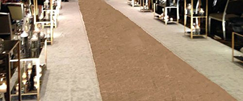 Burlapfabric Burlap Aisle Runner 40 Inches Wide x 80 Foot Long from