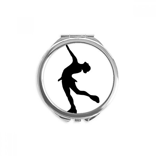 Miroir rond de poche patinage artistique pour corriger son maquillage partout