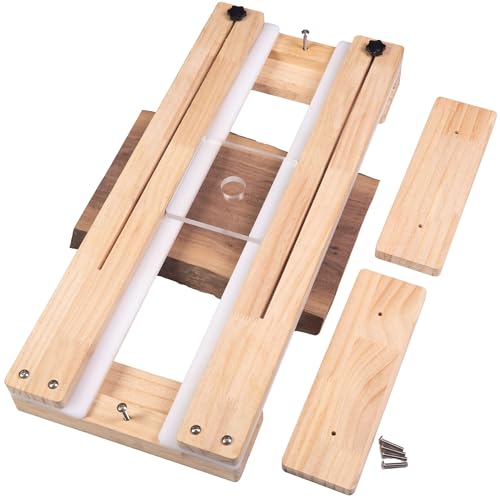 Router Sled Flattening Jig for Wood Slabs, Adjustable Router Planing Sled Kit with Acrylic Baseplate, Smooth Plastic Tracks, Fits Most Trim Routers,Perfect for Flattening Cutting Boards & Epoxy Tables