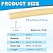 PATIKIL 5pcs Plastic Tubing, 4mm x 6mm x 1M Vinyl Tubing Clear Tube with Hose Clamps, Soft Hose Line Pipe for Multipurpose Industrial Vinyl Aquarium