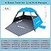 Venustas Beach Tent Sun Shelter for 3/4-5/6-7/8-10 Person, UPF 50+ UV Protection Beach Canopy, Lightweight and Easy Setup Cabana, Portable Beach Shade Tent
