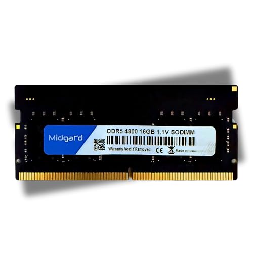 Micron DDR5 16GB（8GB×2）4800 SODIMM ノートPC Memoria Midgard 16GB (1X16GB) DDR5 SODIMM 4800MHZ CL40 1,1V Para