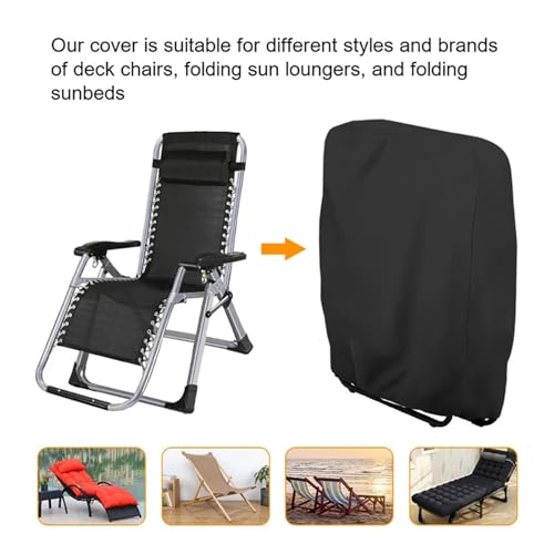 Housse de chaise pliante étanche protection meuble patio extérieur