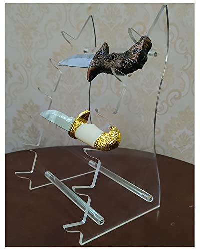 Arcylic Knife Display Stand Holder 6 Pcs,Thickening,2 Stand #TOP4