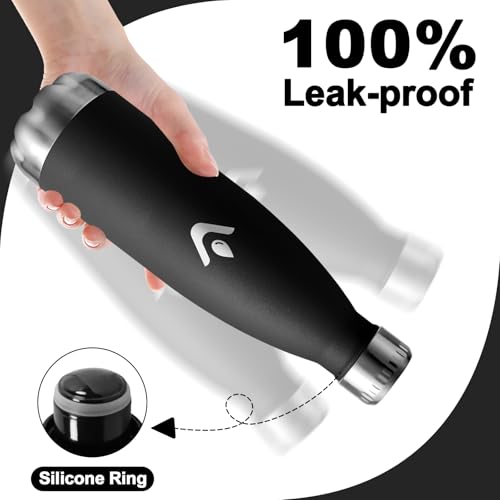 Isolierflasche 500ml, Vakuum Thermosflasche, Trinkflasche Kohlensäure Geeignet, Thermoskanne BPA-Frei… – Ansicht 3