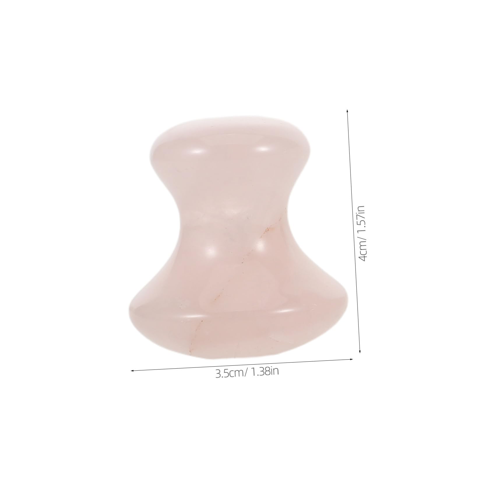 Anneome 3pezzi Rullo di Quarzo Rosa per Massaggio Viso Pietra Naturale Gua Sha per Massaggiatore Facciale Strumento di Cristallo per Viso