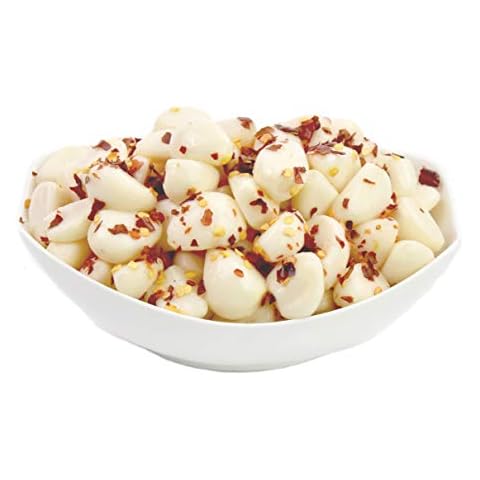 Sweet Garlic with Chilli - Garlic Cloves marinated with Chilli - Garlic with Chilli in Oil (2.9kg (1.8Kg NDW), (1.5kg (800G NDW) Cover