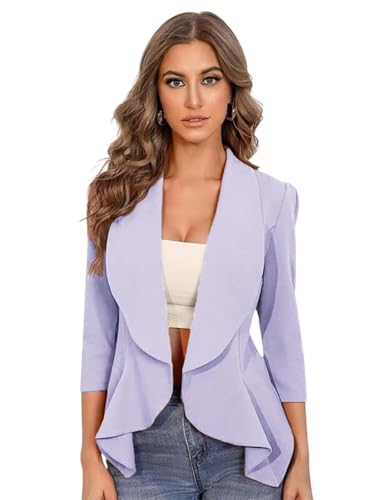 Image of KOTTY Womens Soild Regular fit 3 /4 Sleeve Formal -Casual Blazer