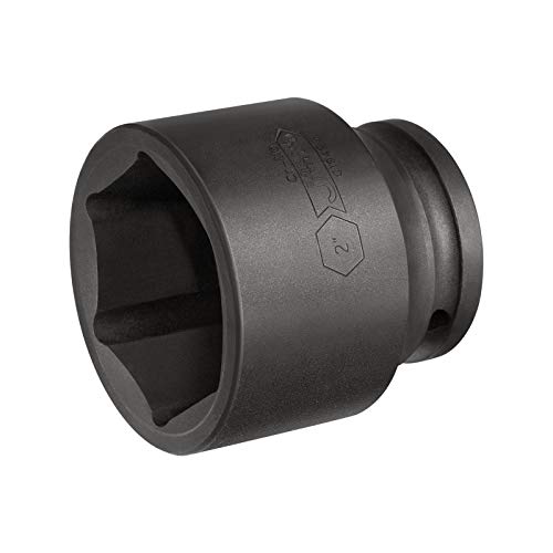 Image of JETECH 3 /4 inch Drive 2 inch Standard Impact Socket, 6-Point SAE Impact Socket, Heat-Treated Chrome Molybdenum (Cr-Mo) Alloy Steel, Heavy-Duty for Industrial & Heavy Equipment Applications