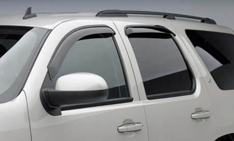 EGRAU Side Window Wind Rain Deflector Mazda2-2010-2014 - Dark Smoke - Four (4) Piece Set