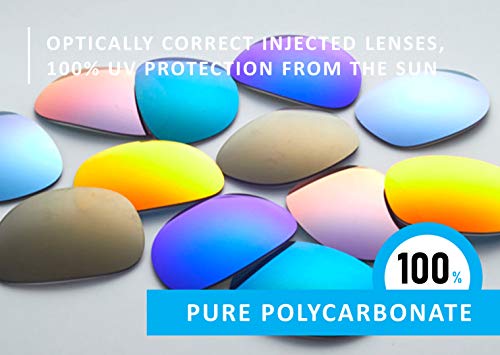 Image of Polarized Replacement Lenses Compatible with Oakley Quarter Jacket Sunglasses - Crafted in USA -