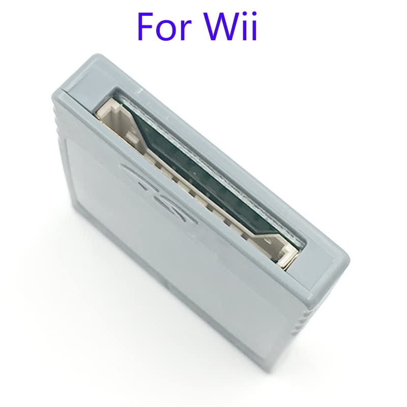 YANHAO [Parti di Videogiochi] 2Pcs SD Flash Scheda di Memoria WISD for Nintendo Wii Adattatore Convertitore Adattatore Lettore di Schede for Wii GC Gamecube Console di Gioco [Sostituire]