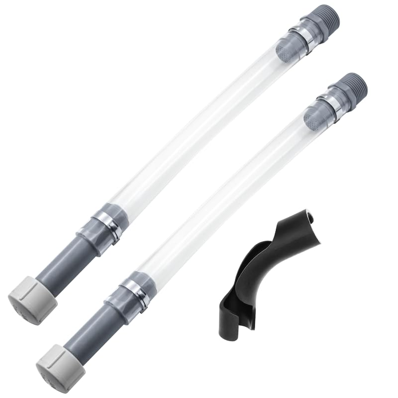 Glowentix 2 PCS Racing Fuel Jug Hoses with Hose Bender Clear Racing Fuel Filler Hose for Fuel Filler Hoses Container Fuel Tank Gas Can 3/5/5.5 Gallon VP Fuel Jugs