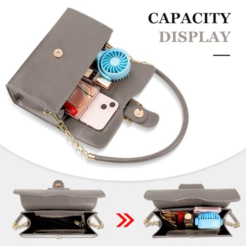 Image of Shoulder Bag for Women, Vegan Leather Classic Crossbody Purses Handbags, Trendy Hobo Bag Tote Purses for Women
