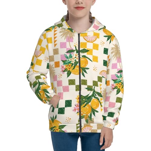 Fruit Kid Hoodies Boys Zip Up Sweatshirts Girls Pullover with Pocket3