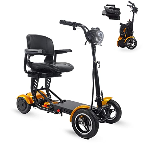 Rubicon Fx1 - All Terrain 4 Wheel Foldable Mobility Scooters For Adults And Seniors - Extended Battery 15.6Ah - 25 Mile Long Range (Model4) #TOP4