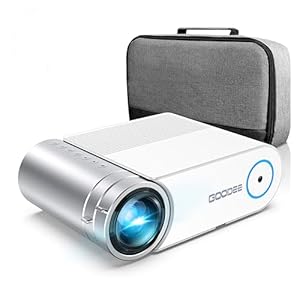 Mini Projector for iPhone, GooDee 2023 Upgraded Video Projector, Portable Projector with Carry Bag, Movie Projector Compatible with Android/iOS/Windows/TV Stick/HDMI/USB