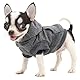 LOPHIPETS Hunde-Kapuzenpullover aus Baumwolle für kleine Hunde, Chihuahua, Welpenkleidung, kaltes Wetter, Anthrazit/Größe XXS
