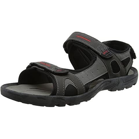 PDQ Men's Black Casual Summer Sandals Size 10 Cover