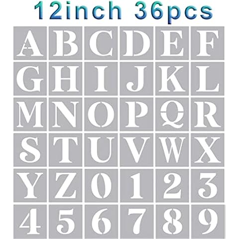 Basic Letter Stencils 12" Cover