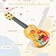 Shengxi 42 cm Mini Ukulele für Kinder, Ukulele Gitarre Spielzeug mit 4 Verstellbaren Seiten, Musikalisches Lern Instrument für Kleinkinder Anfänger Jungen Mädchen