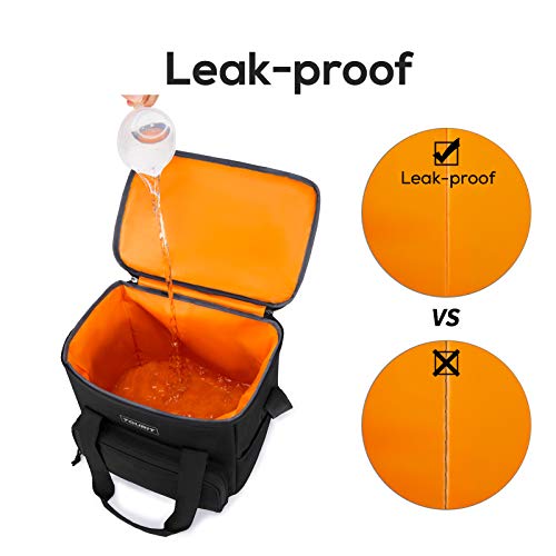 Image of TOURIT Small Soft Cooler Bag Insulated, 24 /35 /46-Can Lunch Cooler Bag, Ice Chest, 14.6 /24 /32L Leakproof & Portable Coolers for Picnic, Beach, Camping, Work, Travel, Trip