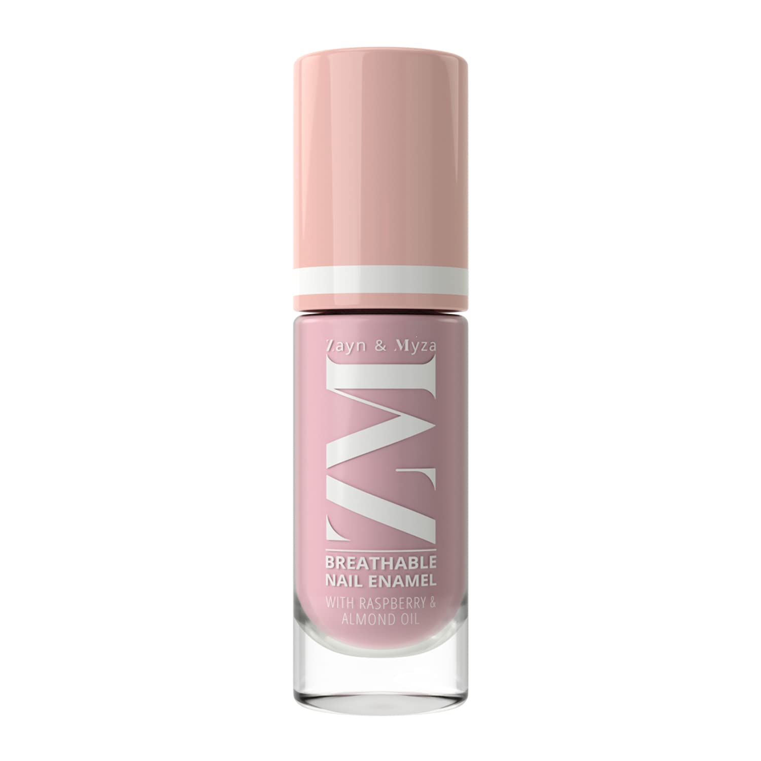 Zayn & Myza Breathable Nail Polish | Free from 12 toxins | High Gloss Nail color | Infused with Raspberry and Almond Oil, 6ml (Mauve cheesecake)