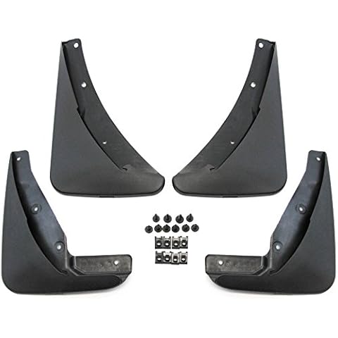 Premium Heavy Duty Molded 2015-2017 Dodge Challenger Mud Flaps Mud Guards Splash Front Rear Molded 4pc Set Cover