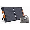 ALLWEI 300W Portable Power Station with 1 * 100W Solar Panel Included, Solar Generator 280Wh, PD60W USB, DC AC Outlet, Home Battery Backup for Camping Outdoor RV Trip Hunting Blackout CPAP