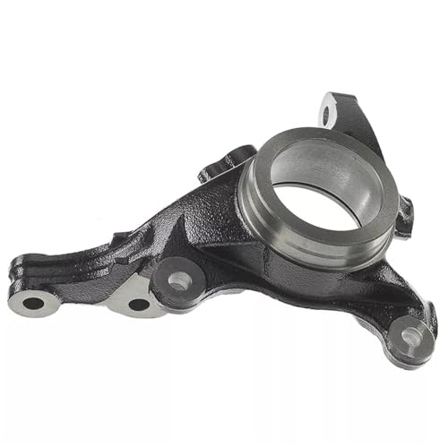 Image of Detroit Axle - Front Left Steering Knuckle for 2006 2007 2008 2009 Kia Rio Rio5, Driver Side Steering Knuckle Assembly Replacement