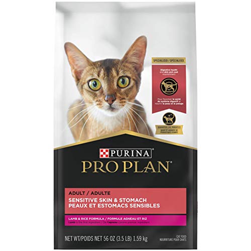 Purina Pro Plan Sensitive Skin and Stomach Dry Cat Food Lamb and Rice Formula - 3.5 lb.