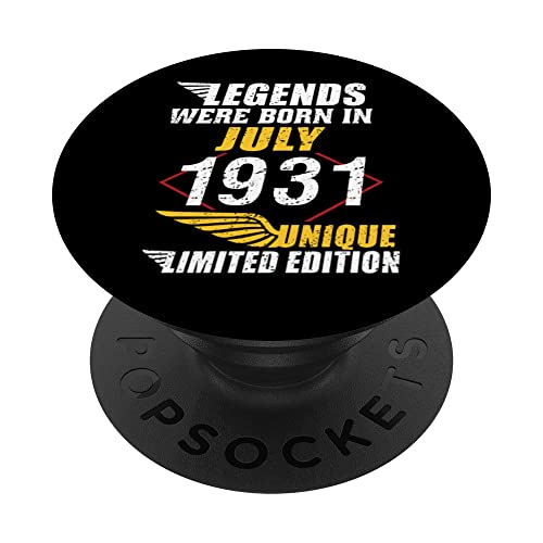 Cumpleaños Julio 1931 Edición Limitada Regalo Legend July PopSockets PopGrip Intercambiable