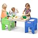 Simplay3 Kids Indoor Outdoor Sand and Water Activity Table with Storage