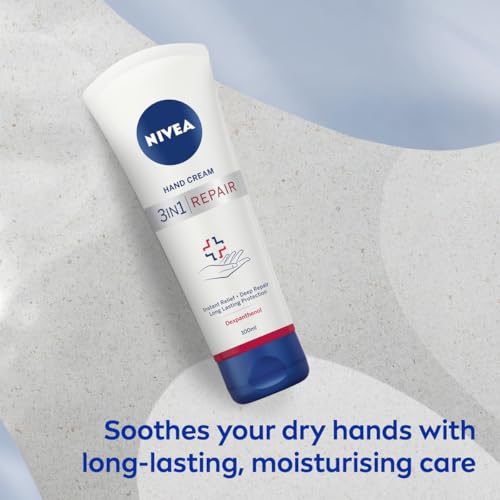 NIVEA 3-in-1 Repair Handcrème Droge Handen - Handverzorging - Hand Cream - 24 uur lange hydratatie - Hydrateert de droge huid - Lichaamsverzorging - 100ml - Afbeelding 6